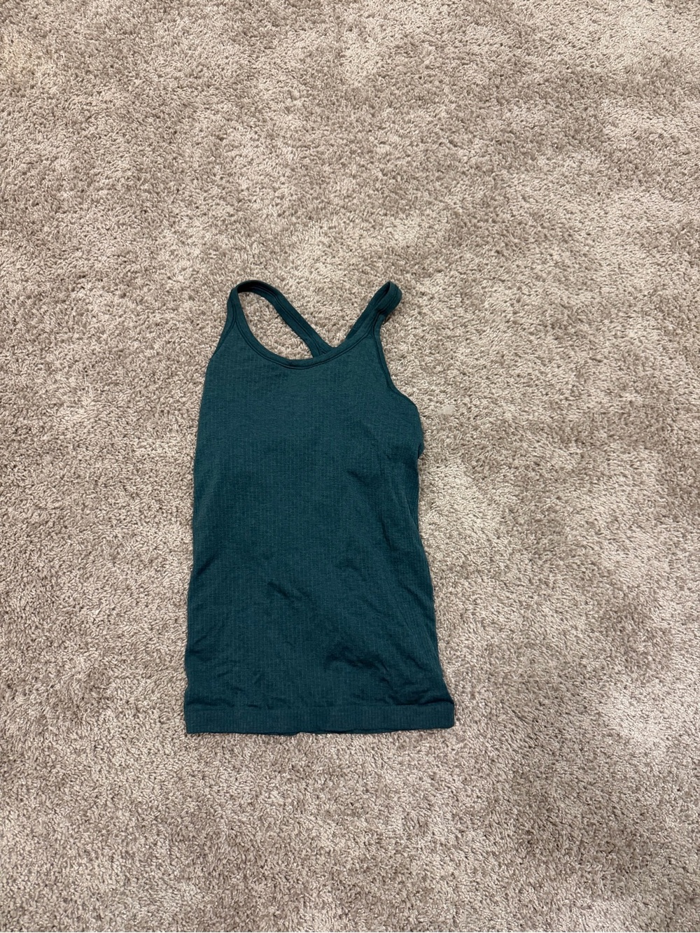 lululemon athletica Dark Teal Ribbed Tank